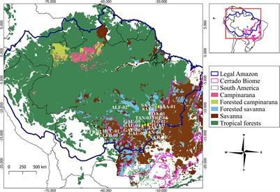 Soil pyrogenic carbon in southern Amazonia: Interaction between soil, climate, and above-ground biomass
